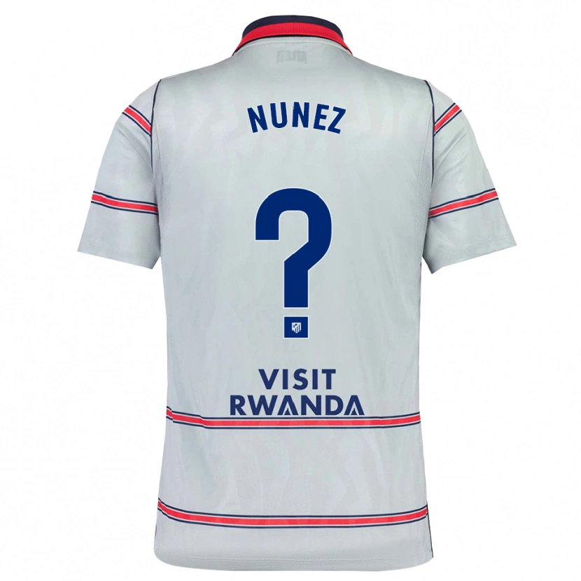 Danxen Børn Rafael Nunez #0 Grå Rød Marineblå Tredje Sæt Spillertrøjer 2026/27 Trøje T-Shirt