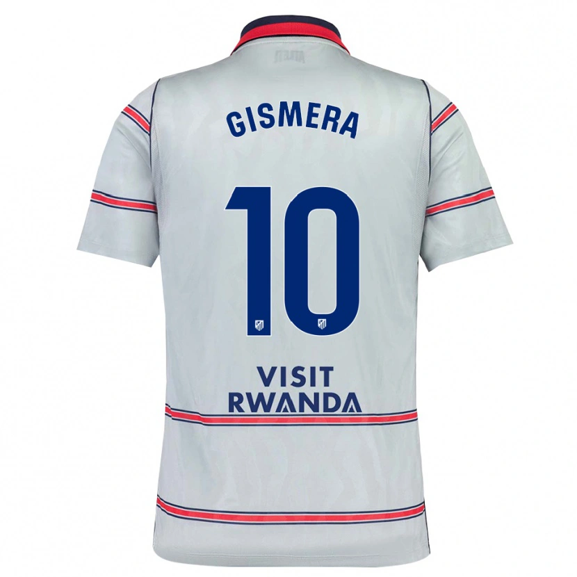 Danxen Børn Aitor Gismera #10 Grå Rød Marineblå Tredje Sæt Spillertrøjer 2026/27 Trøje T-Shirt