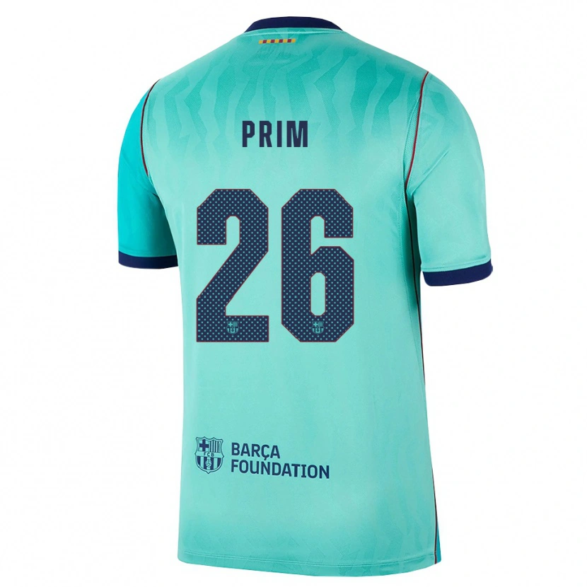 Danxen Børn Pau Prim #26 Aqua Mørk Turkis Kongeblå Tredje Sæt Spillertrøjer 2026/27 Trøje T-Shirt