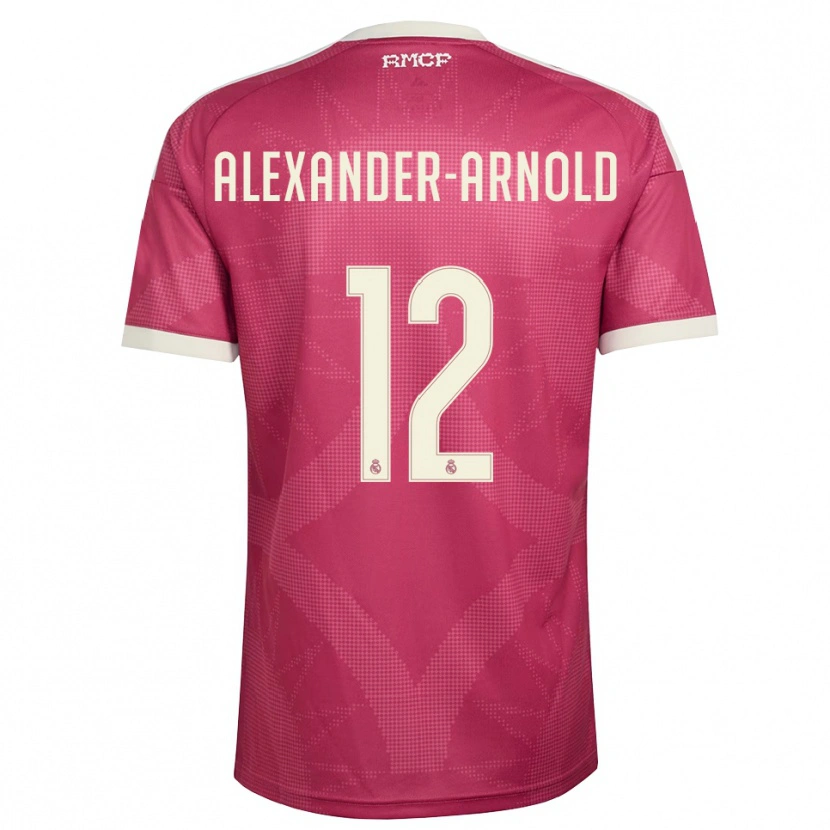 Danxen Børn Trent Alexander-Arnold #12 Bleg Violet Rød Hvid Tredje Sæt Spillertrøjer 2026/27 Trøje T-Shirt