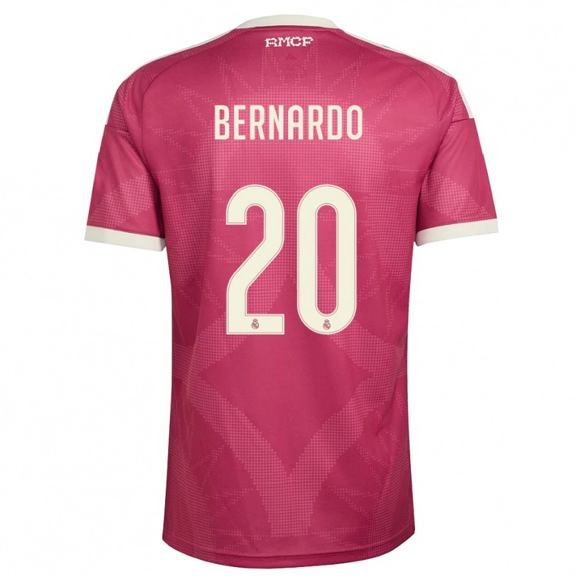 Danxen Børn Bernardo Silva #20 Bleg Violet Rød Hvid Tredje Sæt Spillertrøjer 2026/27 Trøje T-Shirt