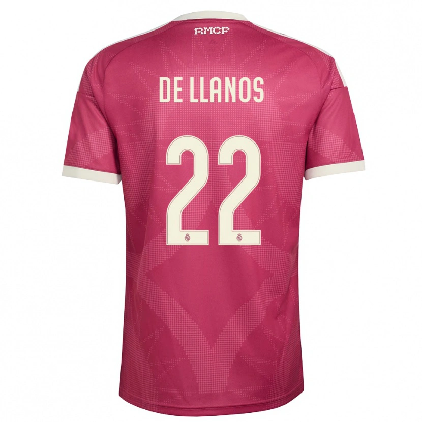 Danxen Børn Hugo De Llanos #22 Bleg Violet Rød Hvid Tredje Sæt Spillertrøjer 2026/27 Trøje T-Shirt