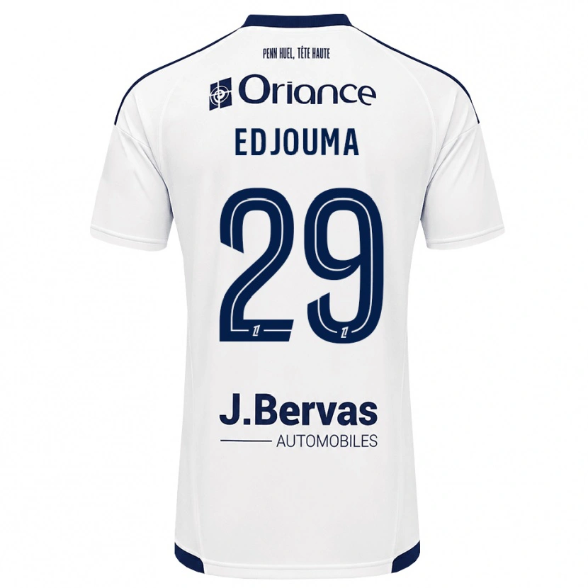 Danxen Børn Noah Edjouma #29 Marinehvid Udebane Spillertrøjer 2026/27 Trøje T-Shirt