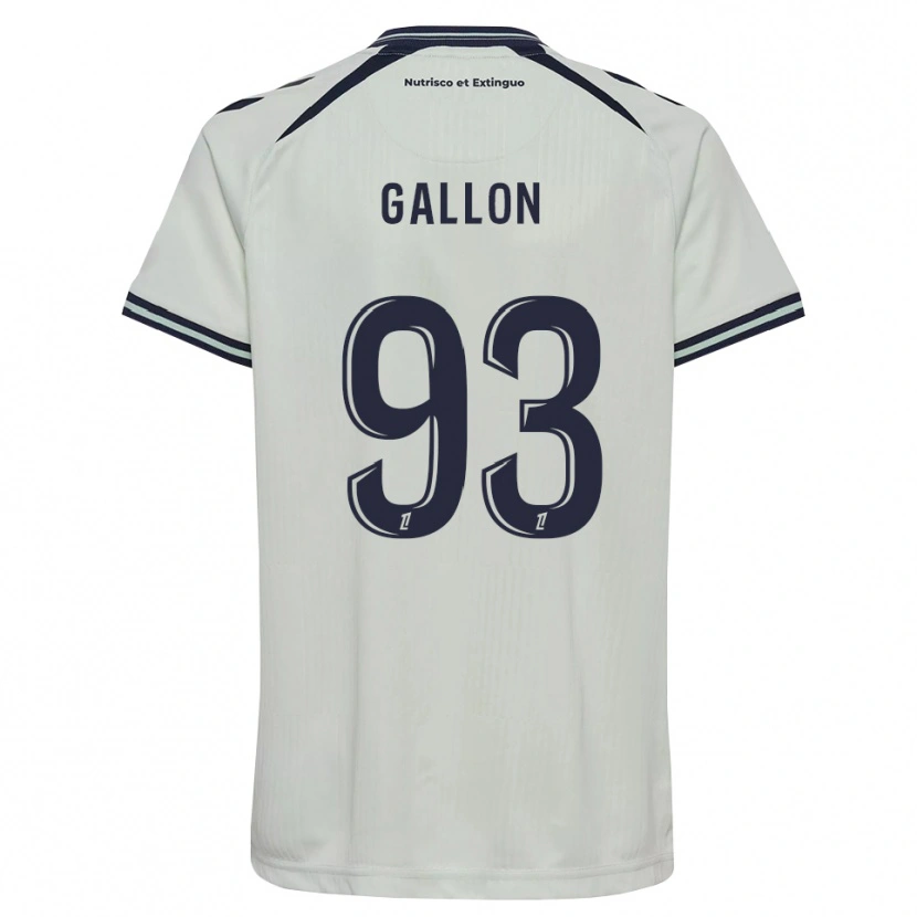 Danxen Børn Gauthier Gallon #93 Midnatsblå Hvid Udebane Spillertrøjer 2026/27 Trøje T-Shirt