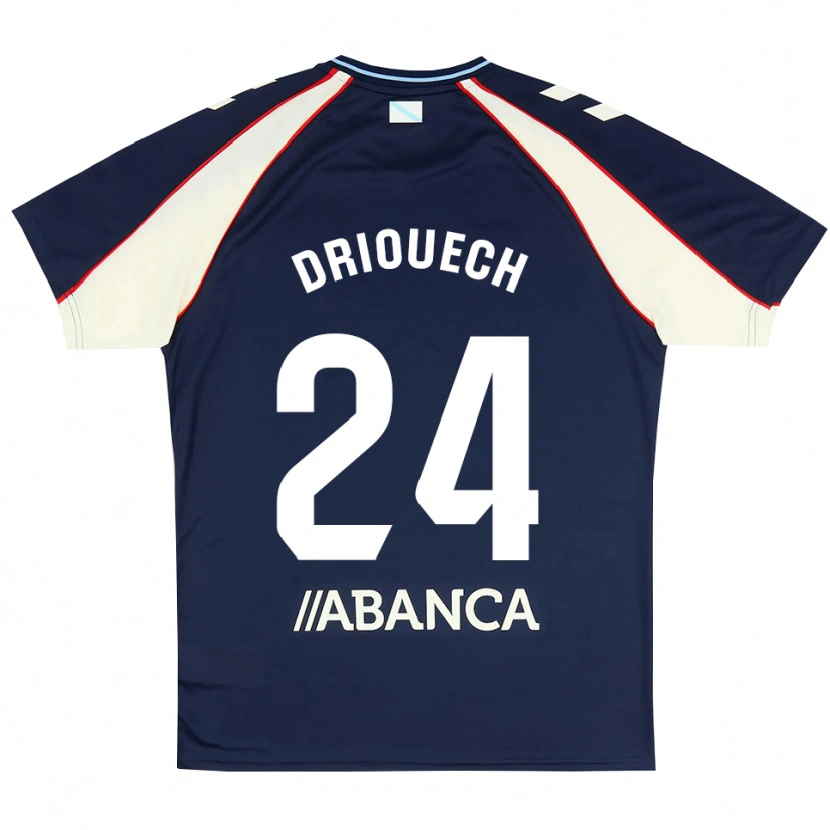 Danxen Mænd Couhaib Driouech #24 Kongeblå Rød Hvid Udebane Spillertrøjer 2026/27 Trøje T-Shirt