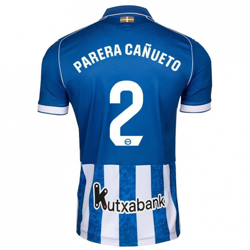 Danxen Mænd Laia Parera Cañueto #2 Blå Hvid Sort Hjemmebane Spillertrøjer 2026/27 Trøje T-Shirt