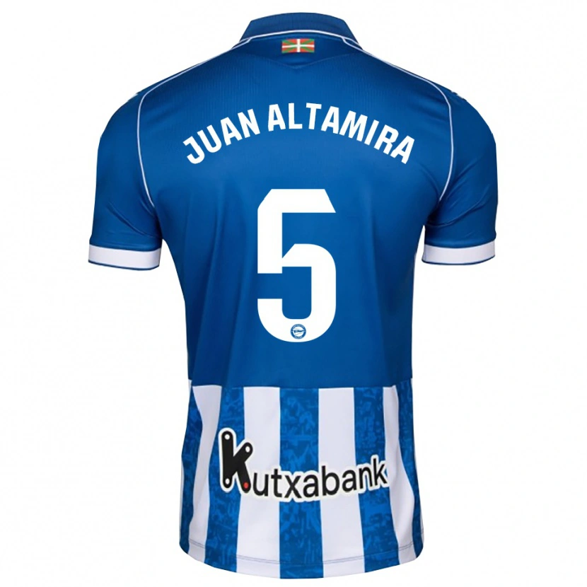 Danxen Mænd Ines Juan Altamira #5 Blå Hvid Sort Hjemmebane Spillertrøjer 2026/27 Trøje T-Shirt