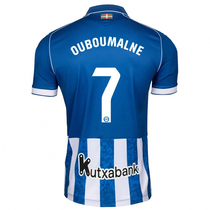 Danxen Mænd Ibra Ouboumalne #7 Blå Hvid Sort Hjemmebane Spillertrøjer 2026/27 Trøje T-Shirt