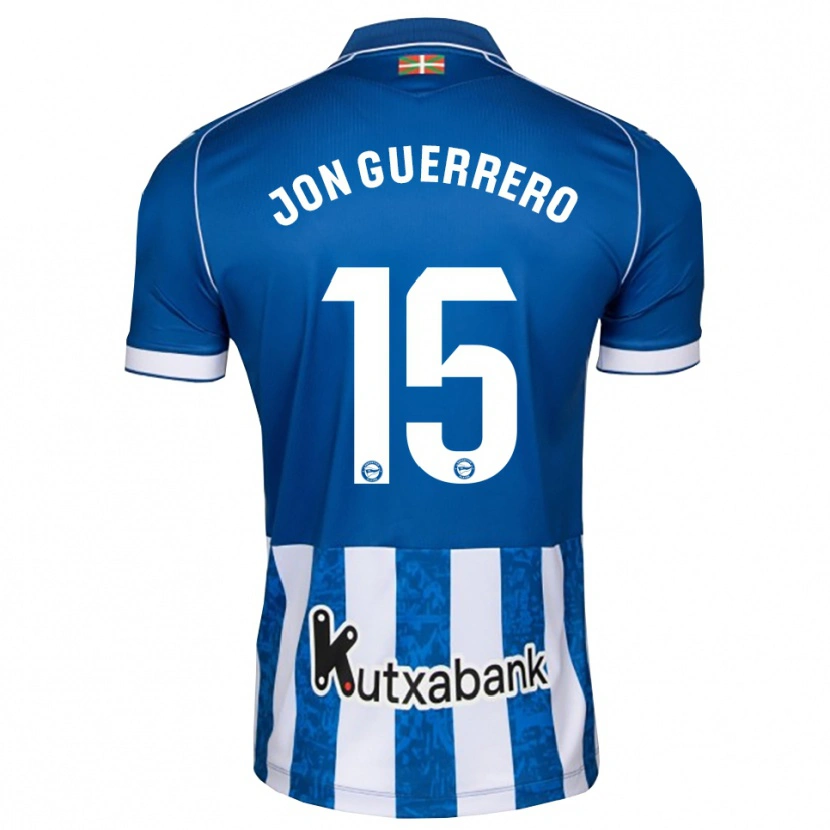 Danxen Mænd Julen Jon Guerrero #15 Blå Hvid Sort Hjemmebane Spillertrøjer 2026/27 Trøje T-Shirt
