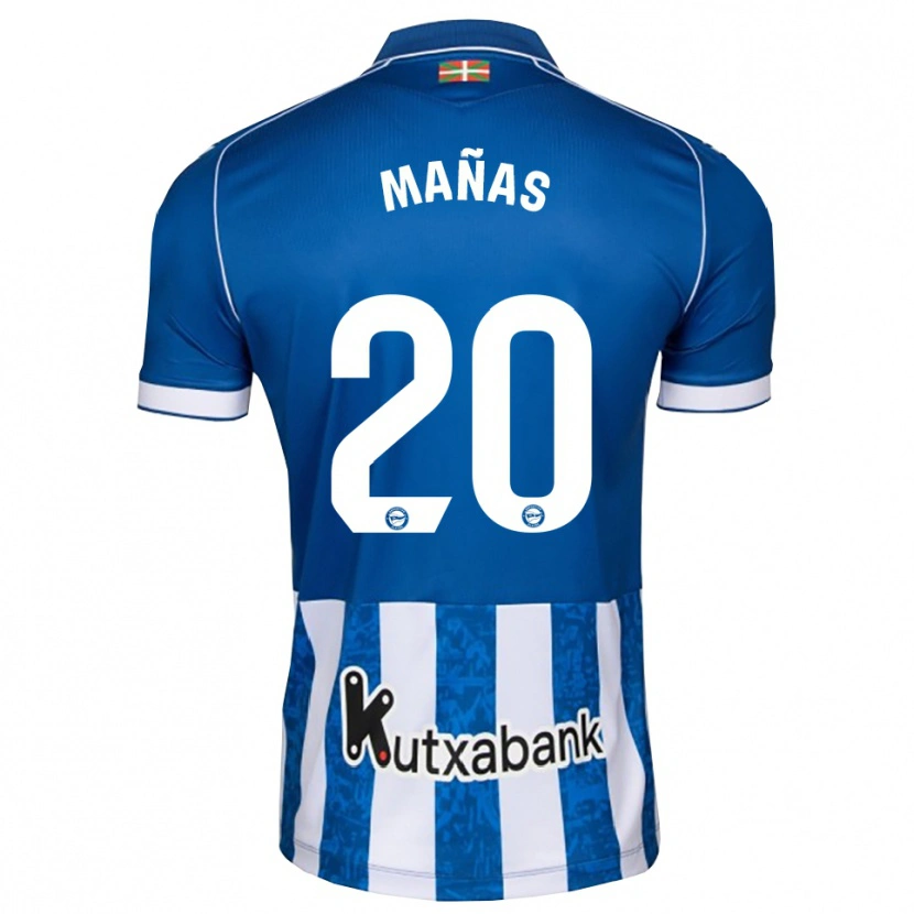 Danxen Mænd Aitor Mañas #20 Blå Hvid Sort Hjemmebane Spillertrøjer 2026/27 Trøje T-Shirt