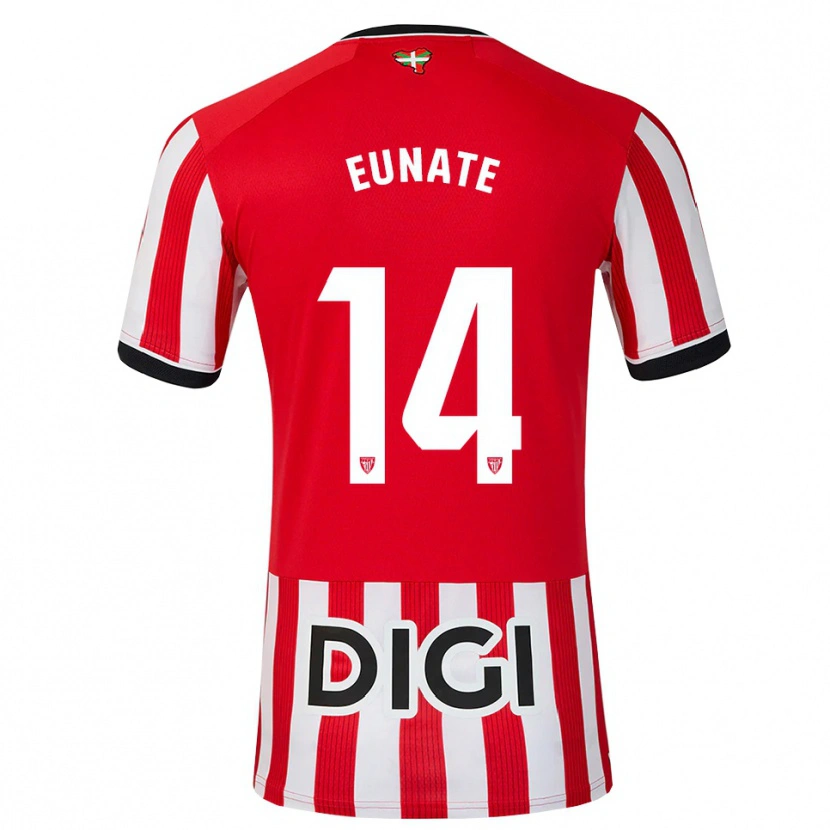 Danxen Mænd Eunate Arraiza Otazu #14 Rød Sort Hvid Hjemmebane Spillertrøjer 2026/27 Trøje T-Shirt