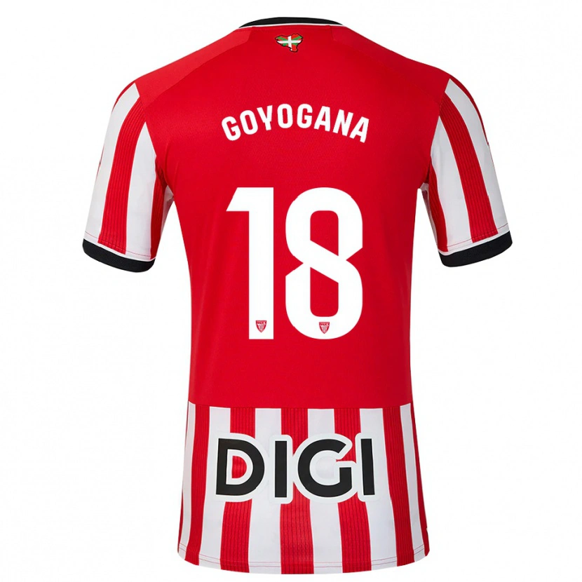 Danxen Mænd Unax Goyogana #18 Rød Sort Hvid Hjemmebane Spillertrøjer 2026/27 Trøje T-Shirt