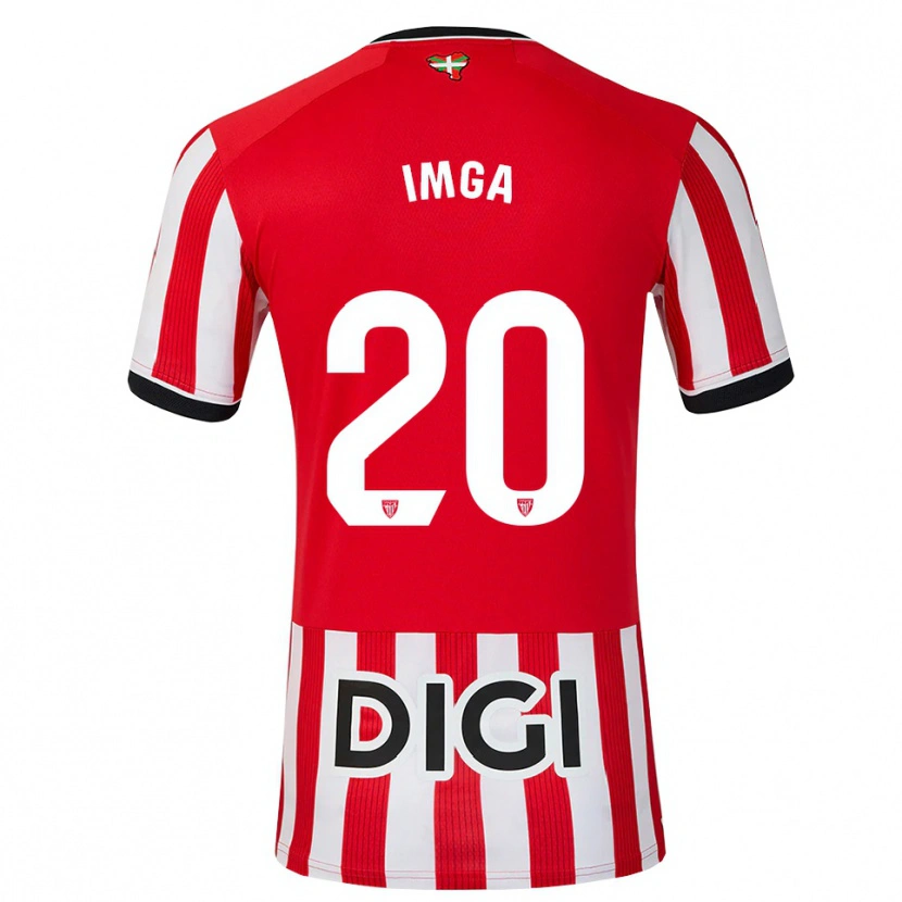 Danxen Mænd Christian Imga #20 Rød Sort Hvid Hjemmebane Spillertrøjer 2026/27 Trøje T-Shirt