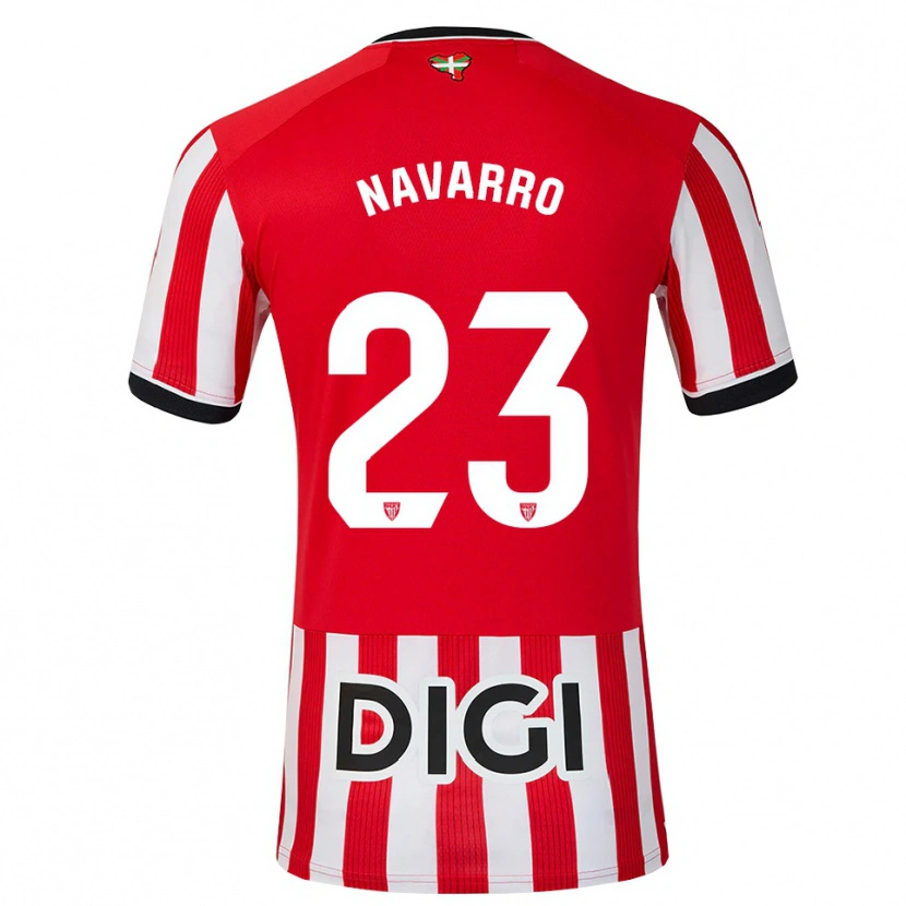 Danxen Mænd Robert Navarro #23 Rød Sort Hvid Hjemmebane Spillertrøjer 2026/27 Trøje T-Shirt