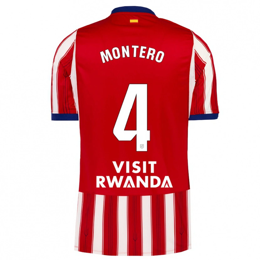 Danxen Mænd Francisco Montero #4 Kongeblå Rød Hvid Hjemmebane Spillertrøjer 2026/27 Trøje T-Shirt