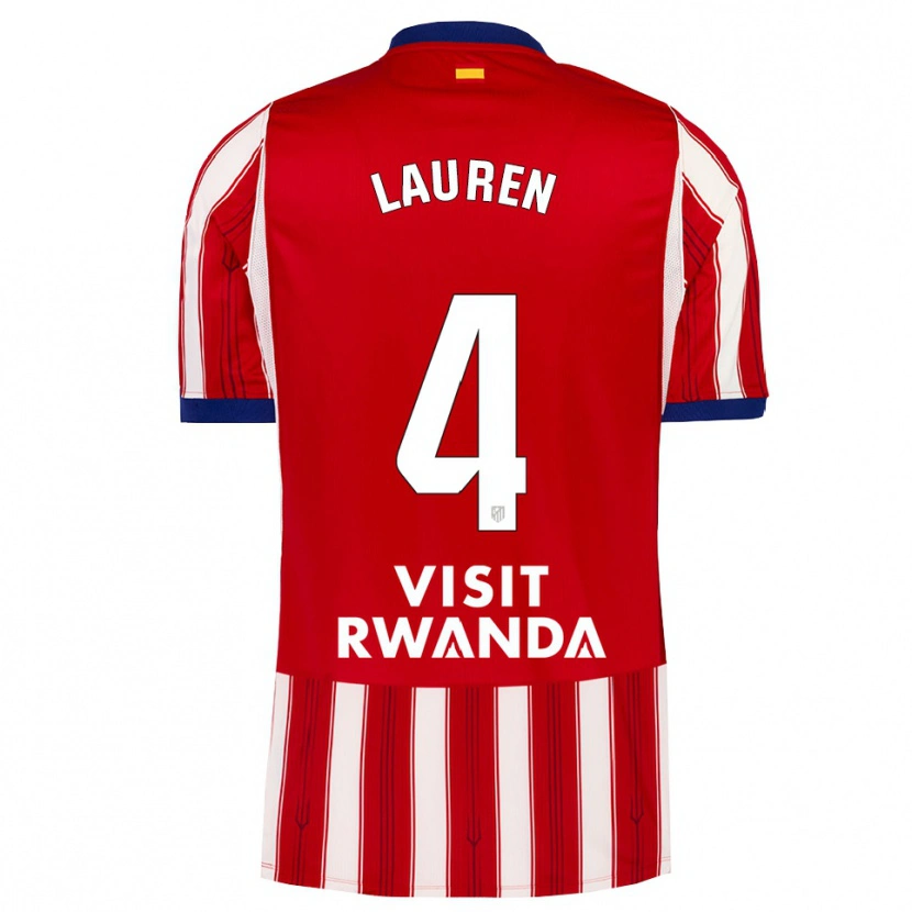 Danxen Mænd Lauren Eduarda Leal Costa #4 Kongeblå Rød Hvid Hjemmebane Spillertrøjer 2026/27 Trøje T-Shirt