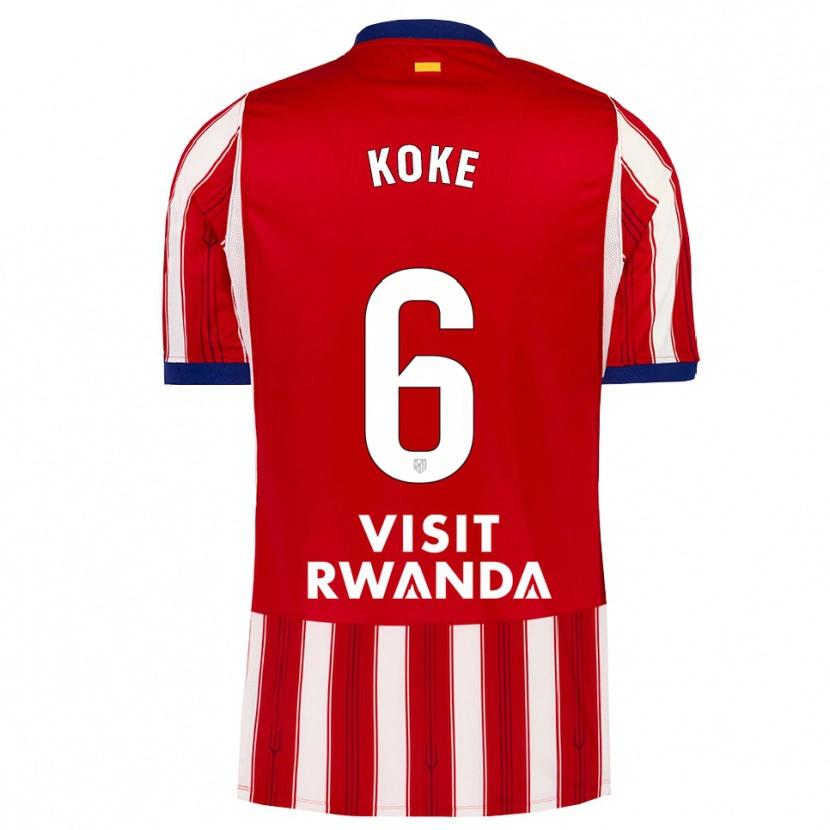 Danxen Mænd Koke #6 Kongeblå Rød Hvid Hjemmebane Spillertrøjer 2026/27 Trøje T-Shirt