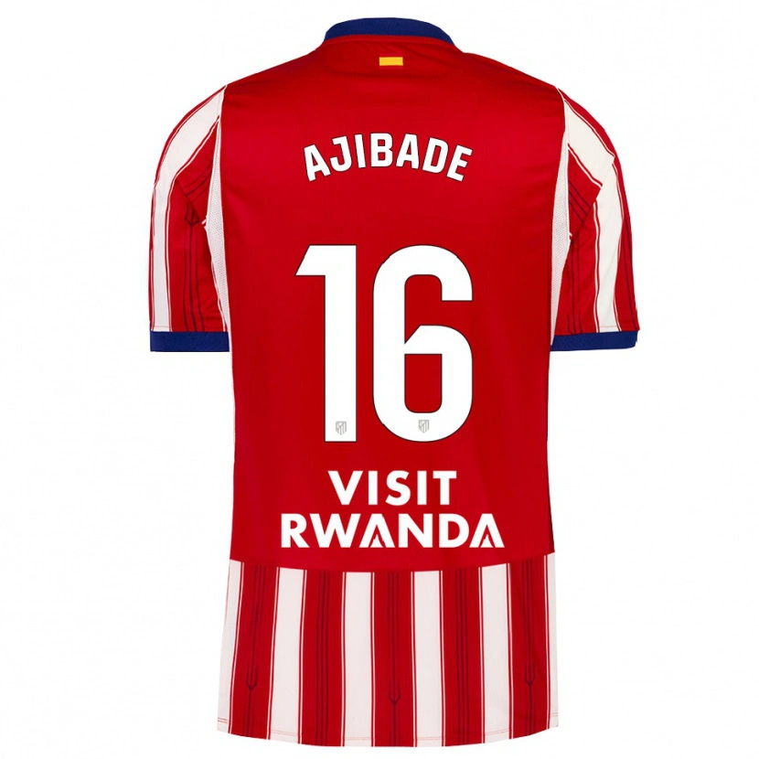 Danxen Mænd Rasheedat Ajibade #16 Kongeblå Rød Hvid Hjemmebane Spillertrøjer 2026/27 Trøje T-Shirt