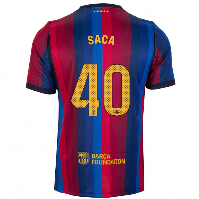 Danxen Mænd Leo Saca #40 Kongeblå Rød Gul Hjemmebane Spillertrøjer 2026/27 Trøje T-Shirt