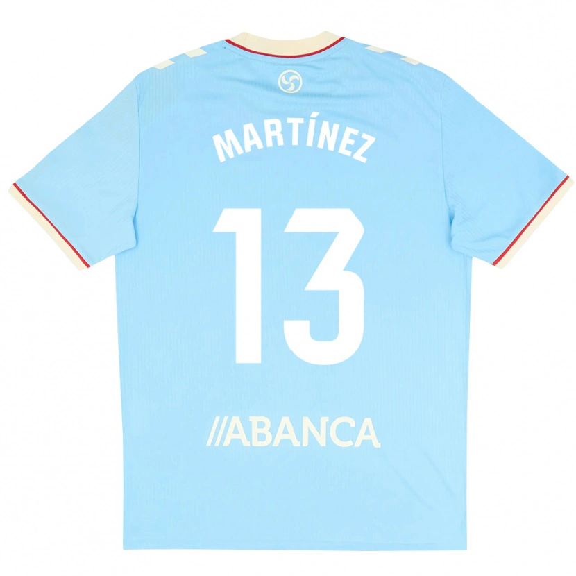 Danxen Mænd Naiara Martínez #13 Himmelblå Hvid Rød Hjemmebane Spillertrøjer 2026/27 Trøje T-Shirt