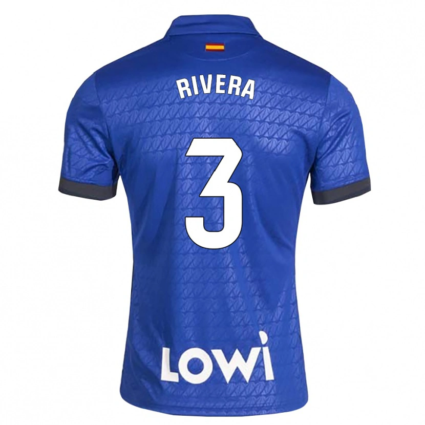 Danxen Mænd Gorka Rivera #3 Blå Hvid Sort Hjemmebane Spillertrøjer 2026/27 Trøje T-Shirt