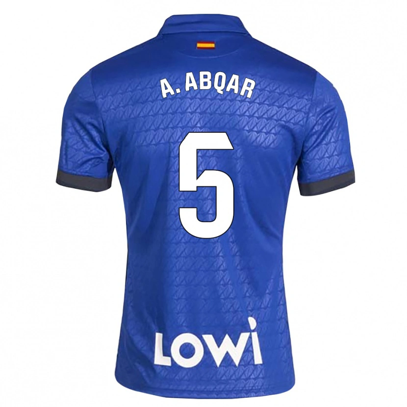 Danxen Mænd Abdel Abqar #5 Blå Hvid Sort Hjemmebane Spillertrøjer 2026/27 Trøje T-Shirt