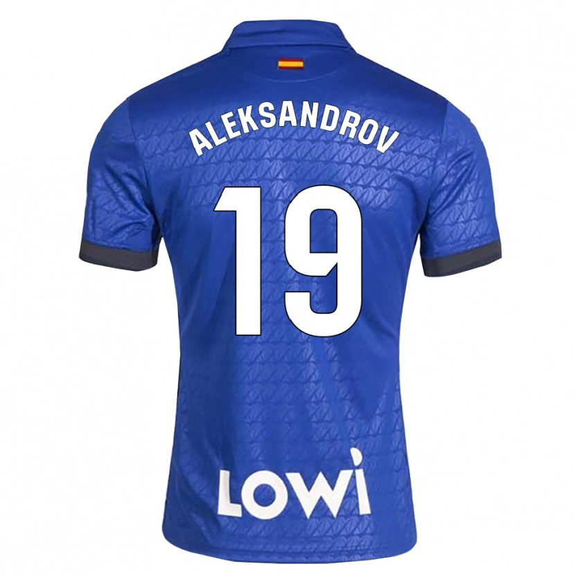Danxen Mænd Mykyta Aleksandrov #19 Blå Hvid Sort Hjemmebane Spillertrøjer 2026/27 Trøje T-Shirt