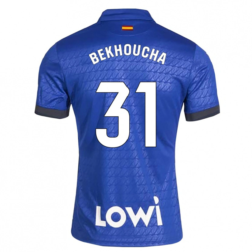 Danxen Mænd Ismael Bekhoucha #31 Blå Hvid Sort Hjemmebane Spillertrøjer 2026/27 Trøje T-Shirt