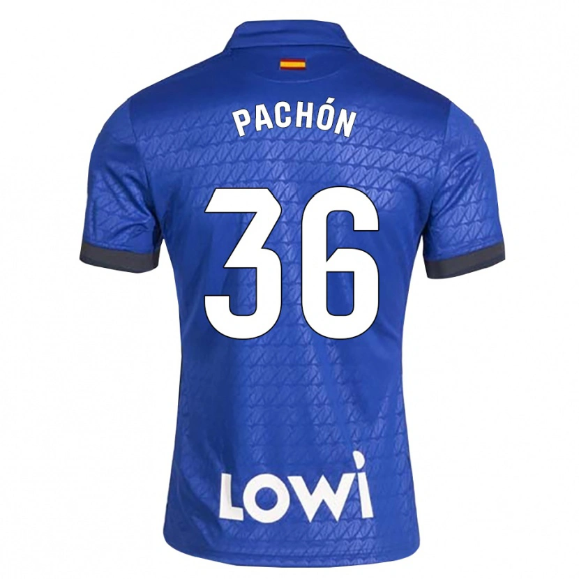 Danxen Mænd Marcos Pachón #36 Blå Hvid Sort Hjemmebane Spillertrøjer 2026/27 Trøje T-Shirt