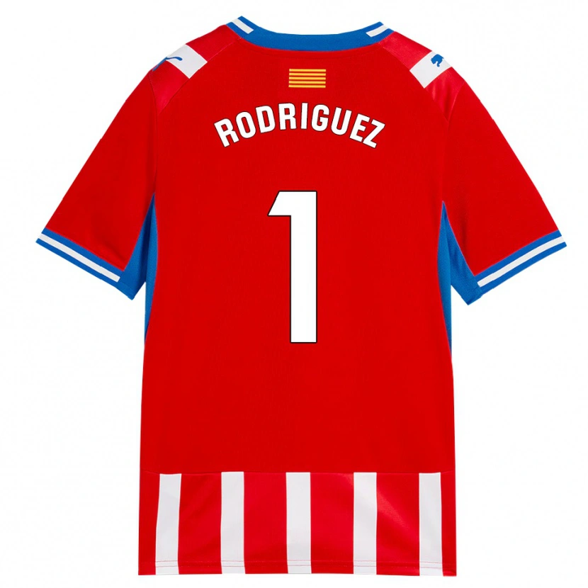 Danxen Mænd Maria Rodríguez #1 Rød Hvid Himmelblå Hjemmebane Spillertrøjer 2026/27 Trøje T-Shirt