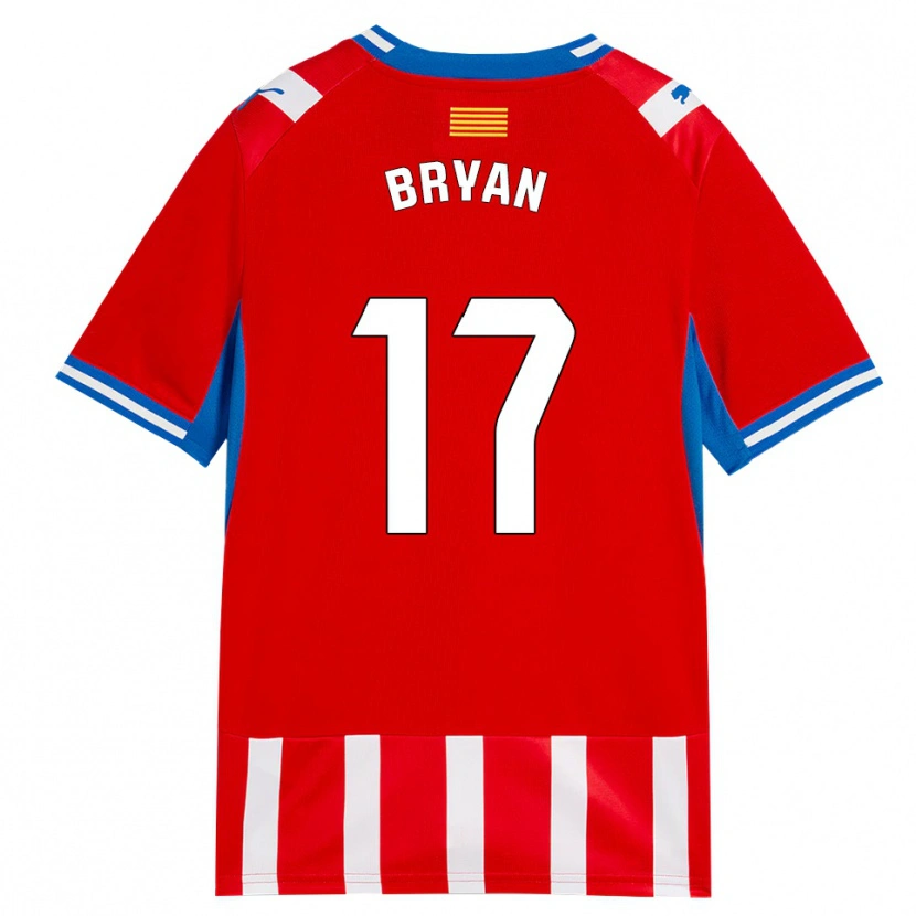 Danxen Mænd Bryan Gil #17 Rød Hvid Himmelblå Hjemmebane Spillertrøjer 2026/27 Trøje T-Shirt