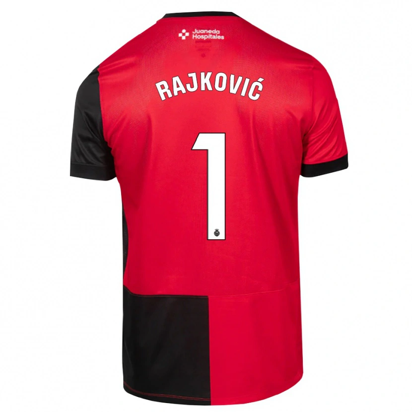 Danxen Mænd Predrag Rajkovic #1 Sort Rød Hvid Hjemmebane Spillertrøjer 2026/27 Trøje T-Shirt