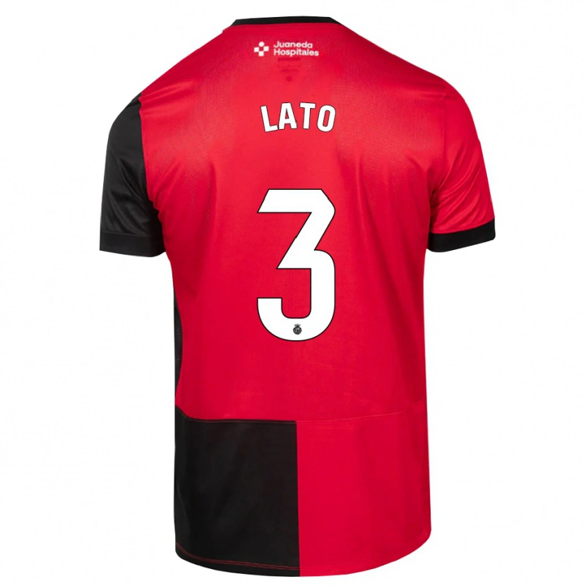 Danxen Mænd Toni Lato #3 Sort Rød Hvid Hjemmebane Spillertrøjer 2026/27 Trøje T-Shirt