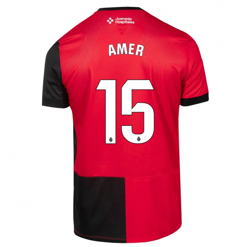 Danxen Mænd Pere Amer #15 Sort Rød Hvid Hjemmebane Spillertrøjer 2026/27 Trøje T-Shirt