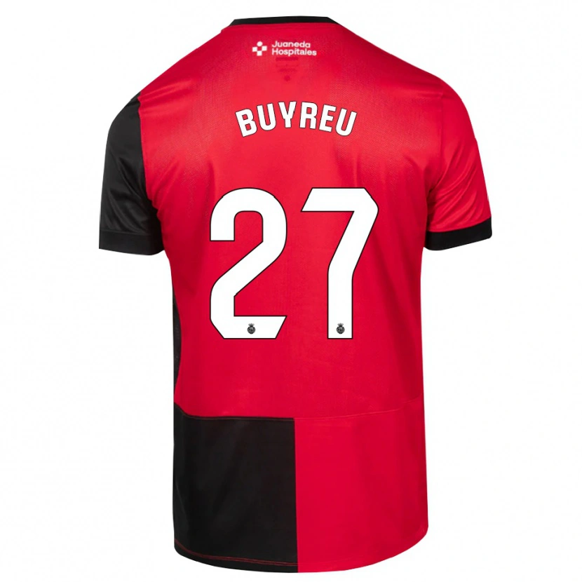Danxen Mænd Jan Buyreu #27 Sort Rød Hvid Hjemmebane Spillertrøjer 2026/27 Trøje T-Shirt