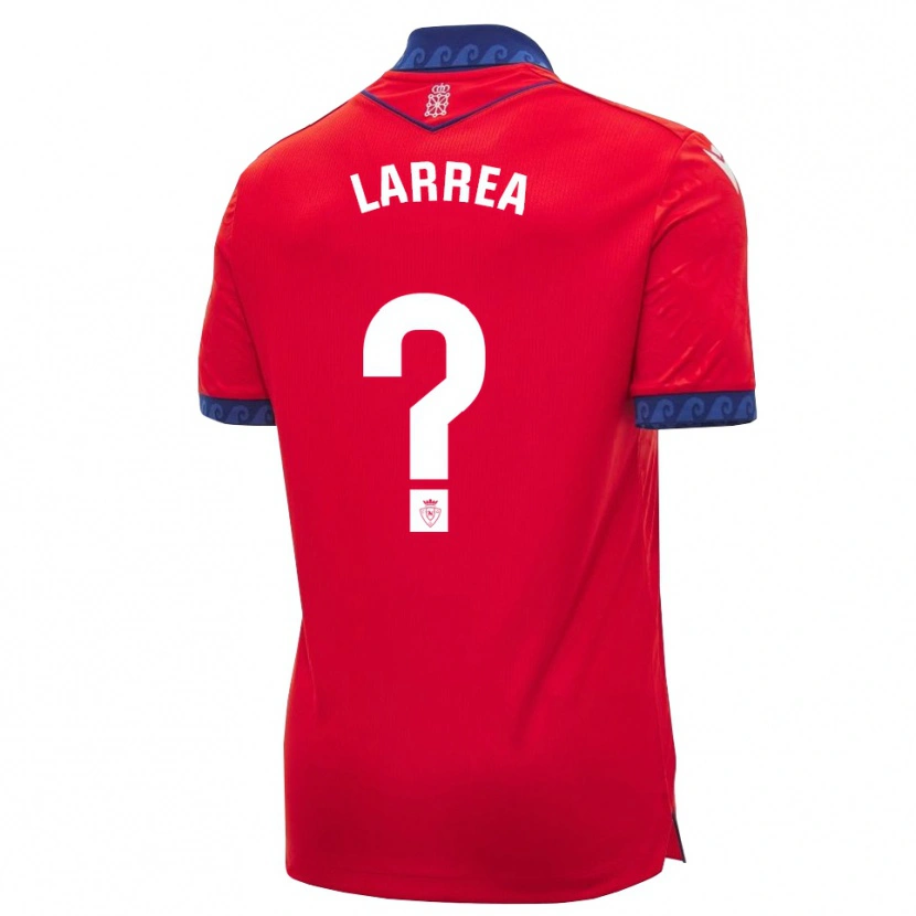 Danxen Mænd Unai Larrea #0 Rød Marineblå Hvid Hjemmebane Spillertrøjer 2026/27 Trøje T-Shirt