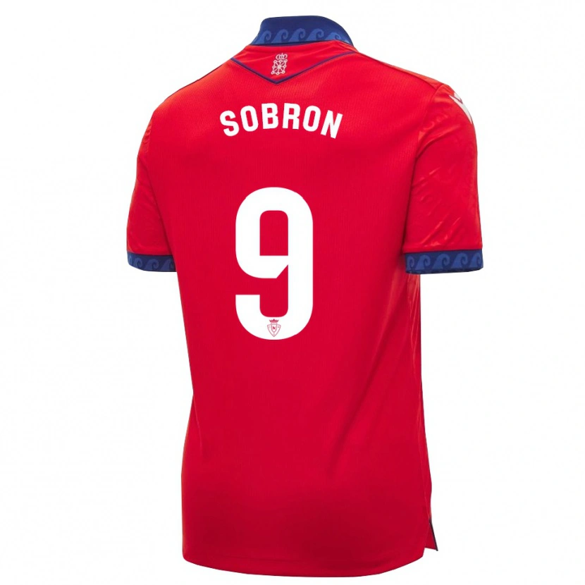 Danxen Mænd Carmen Sobrón Olarte #9 Rød Marineblå Hvid Hjemmebane Spillertrøjer 2026/27 Trøje T-Shirt