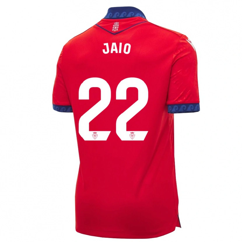 Danxen Mænd Jaione Larraiotz Senosiain #22 Rød Marineblå Hvid Hjemmebane Spillertrøjer 2026/27 Trøje T-Shirt