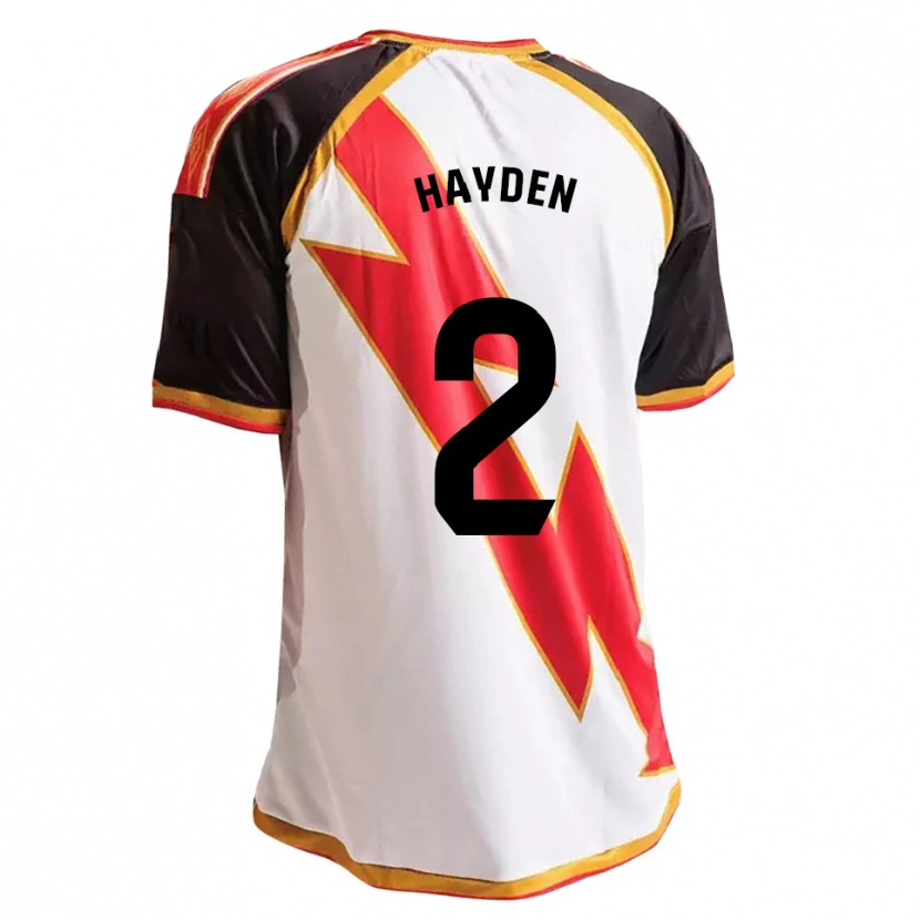 Danxen Mænd Danielle Hayden #2 Sort Rød Hvid Guld Hjemmebane Spillertrøjer 2026/27 Trøje T-Shirt