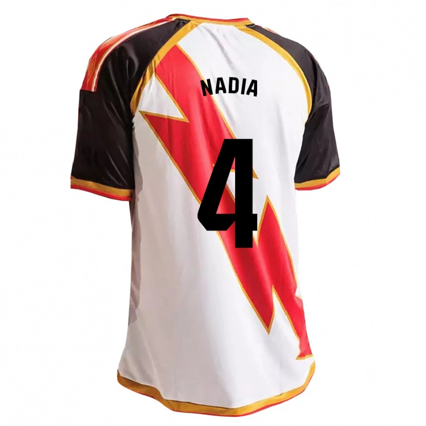 Danxen Mænd Nadia Dopico Díaz #4 Sort Rød Hvid Guld Hjemmebane Spillertrøjer 2026/27 Trøje T-Shirt
