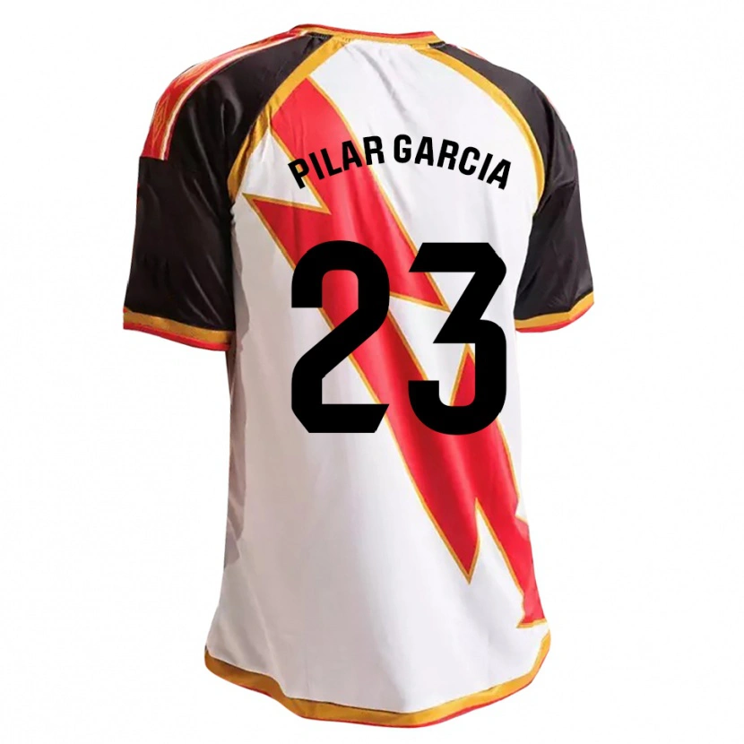 Danxen Mænd María Pilar García Villalba #23 Sort Rød Hvid Guld Hjemmebane Spillertrøjer 2026/27 Trøje T-Shirt