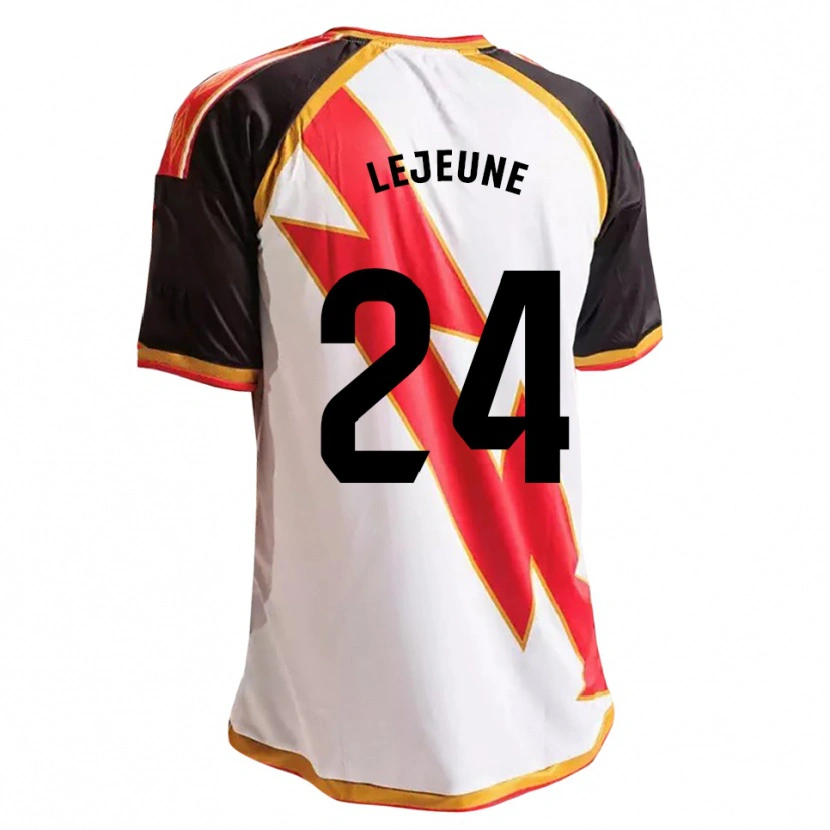 Danxen Mænd Florian Lejeune #24 Sort Rød Hvid Guld Hjemmebane Spillertrøjer 2026/27 Trøje T-Shirt