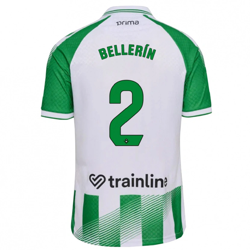 Danxen Mænd Héctor Bellerín #2 Lys Grøn Sort Hvid Hjemmebane Spillertrøjer 2026/27 Trøje T-Shirt
