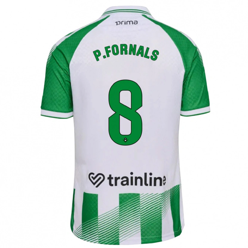 Danxen Mænd Pablo Fornals #8 Lys Grøn Sort Hvid Hjemmebane Spillertrøjer 2026/27 Trøje T-Shirt