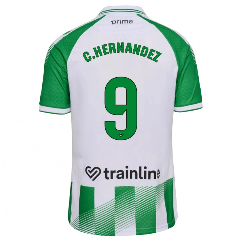 Danxen Mænd Cucho Hernández #9 Lys Grøn Sort Hvid Hjemmebane Spillertrøjer 2026/27 Trøje T-Shirt