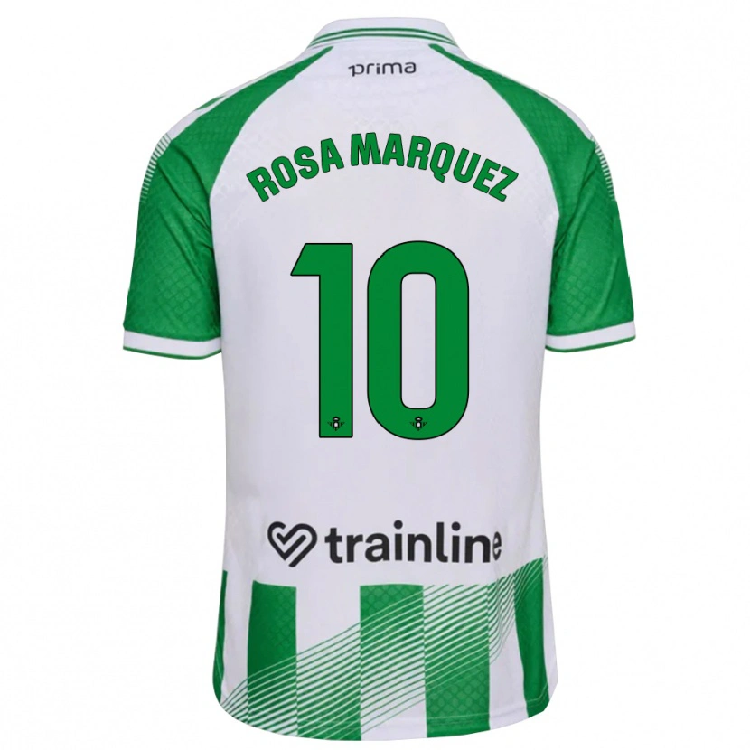Danxen Mænd Rosa Márquez Baena #10 Lys Grøn Sort Hvid Hjemmebane Spillertrøjer 2026/27 Trøje T-Shirt