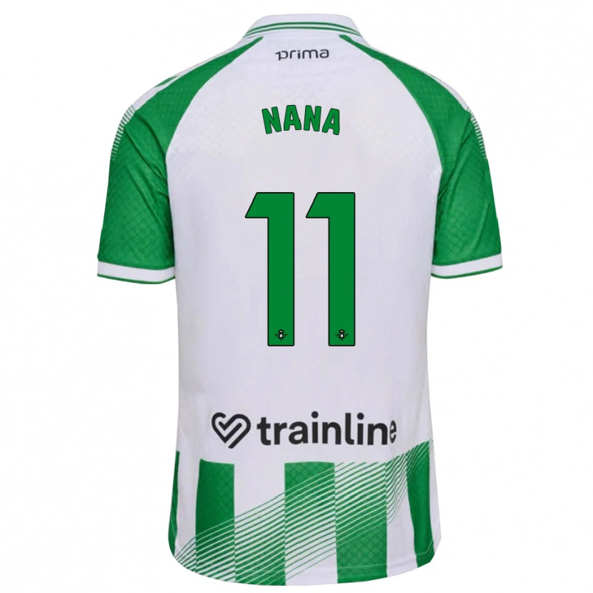 Danxen Mænd Nuria Ligero Fernández #11 Lys Grøn Sort Hvid Hjemmebane Spillertrøjer 2026/27 Trøje T-Shirt