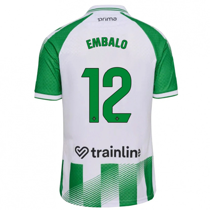 Danxen Mænd Fabián Embalo #12 Lys Grøn Sort Hvid Hjemmebane Spillertrøjer 2026/27 Trøje T-Shirt