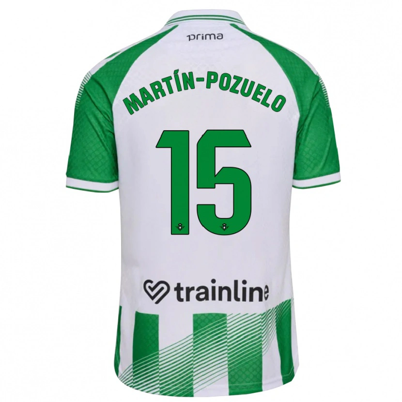 Danxen Mænd Esther Martín-Pozuelo #15 Lys Grøn Sort Hvid Hjemmebane Spillertrøjer 2026/27 Trøje T-Shirt