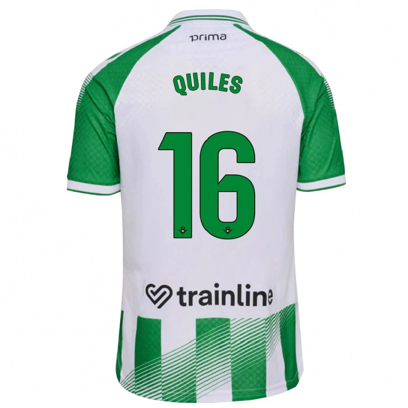 Danxen Mænd Violeta García Quiles #16 Lys Grøn Sort Hvid Hjemmebane Spillertrøjer 2026/27 Trøje T-Shirt